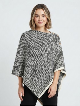 Diamond Pattern Button Shawl